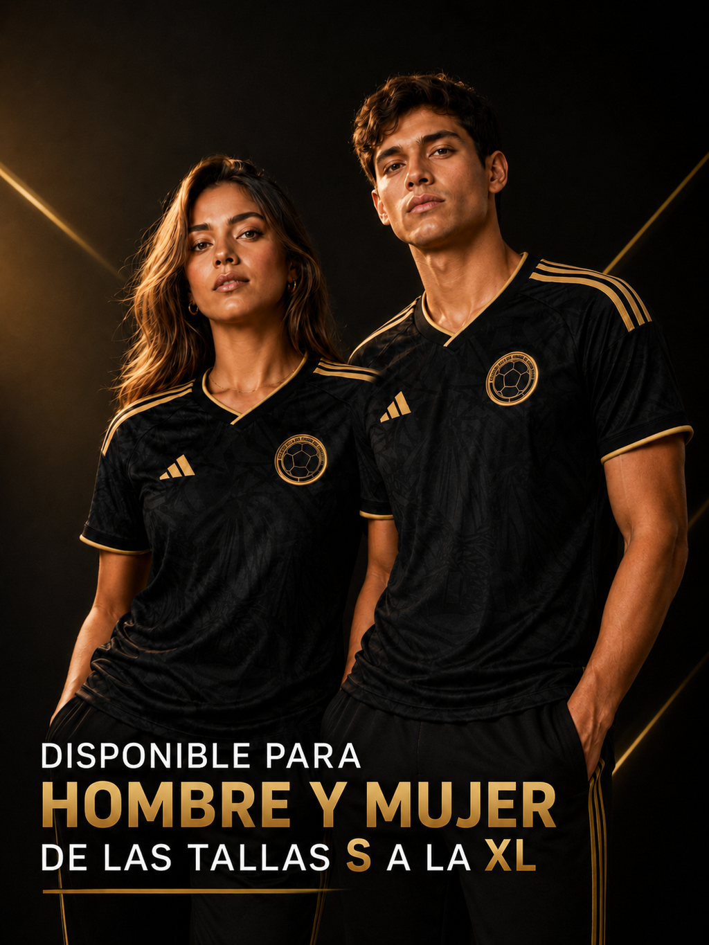 Camiseta Colombia Black & Gold 2026 – Edición Especial