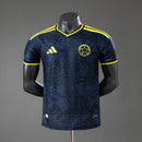 Camiseta de Colombia Negra Encauchetada
