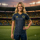 Camiseta de Colombia Negra Encauchetada