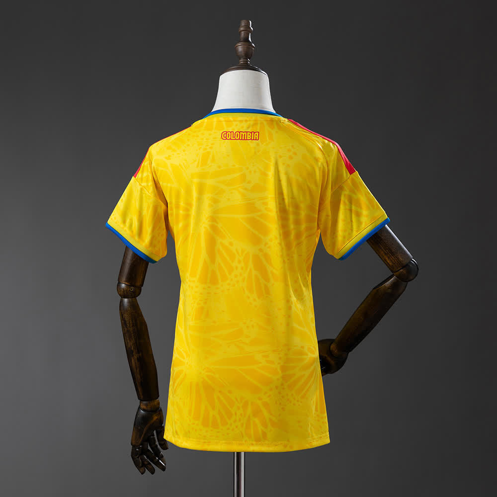 CAMISETA DE COLOMBIA BORDADA DAMA
